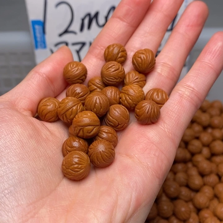 清***痕手串桃核11mm左右野生红锦鲤23颗（不打孔）