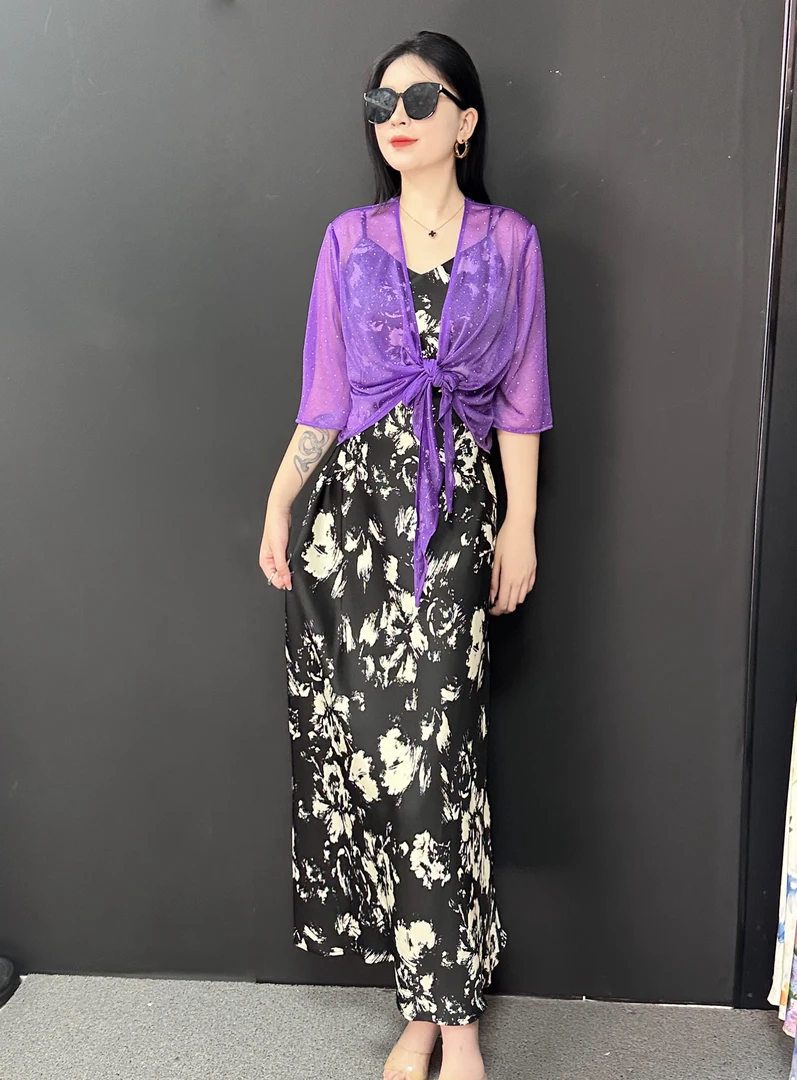 【吧啦高定】防晒衣烫钻满天星 2025新品 春夏气质轻奢休闲外25038