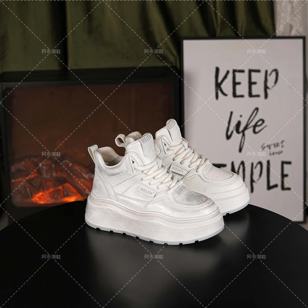 【RIELOV●皎月】 时尚厚底增高6cm潮流百搭女士休闲鞋10D989
