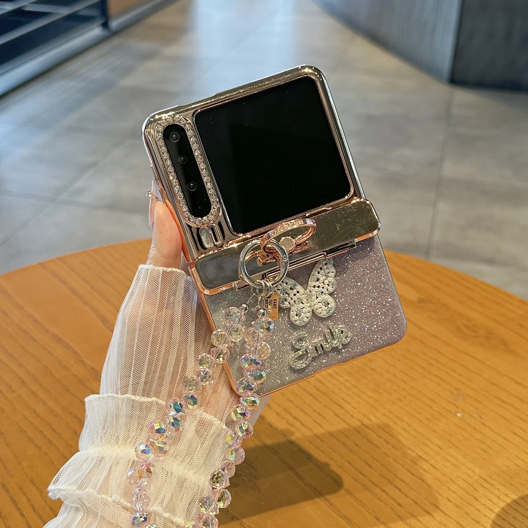 适用华为purax典藏版手机壳折叠屏壳膜一体渐变闪蝴蝶全包保护套