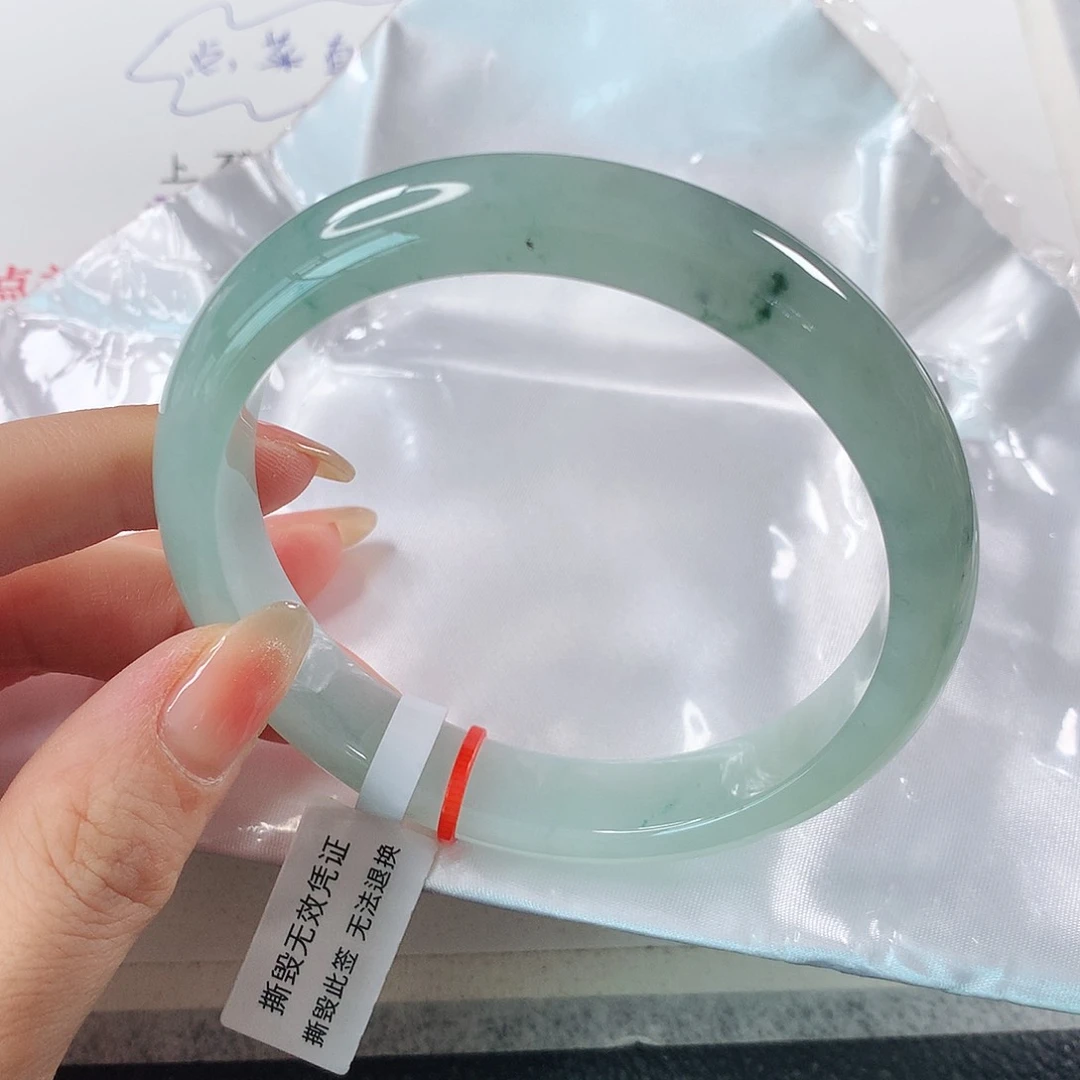 翡翠手镯未镶嵌 正圈⑨⑥超值⭐63圈
