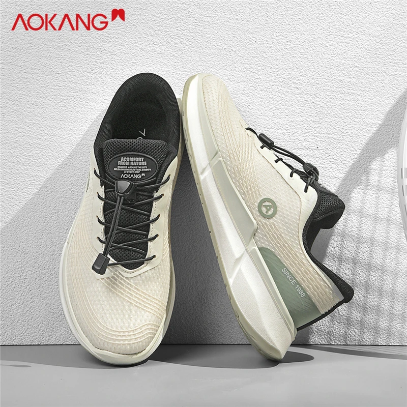 Aokang/奥康官方正品男鞋秋冬透气网面薄荷曼波运动鞋减震跑步鞋