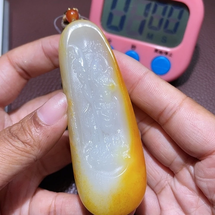 和田玉未镶嵌颈饰耳***5