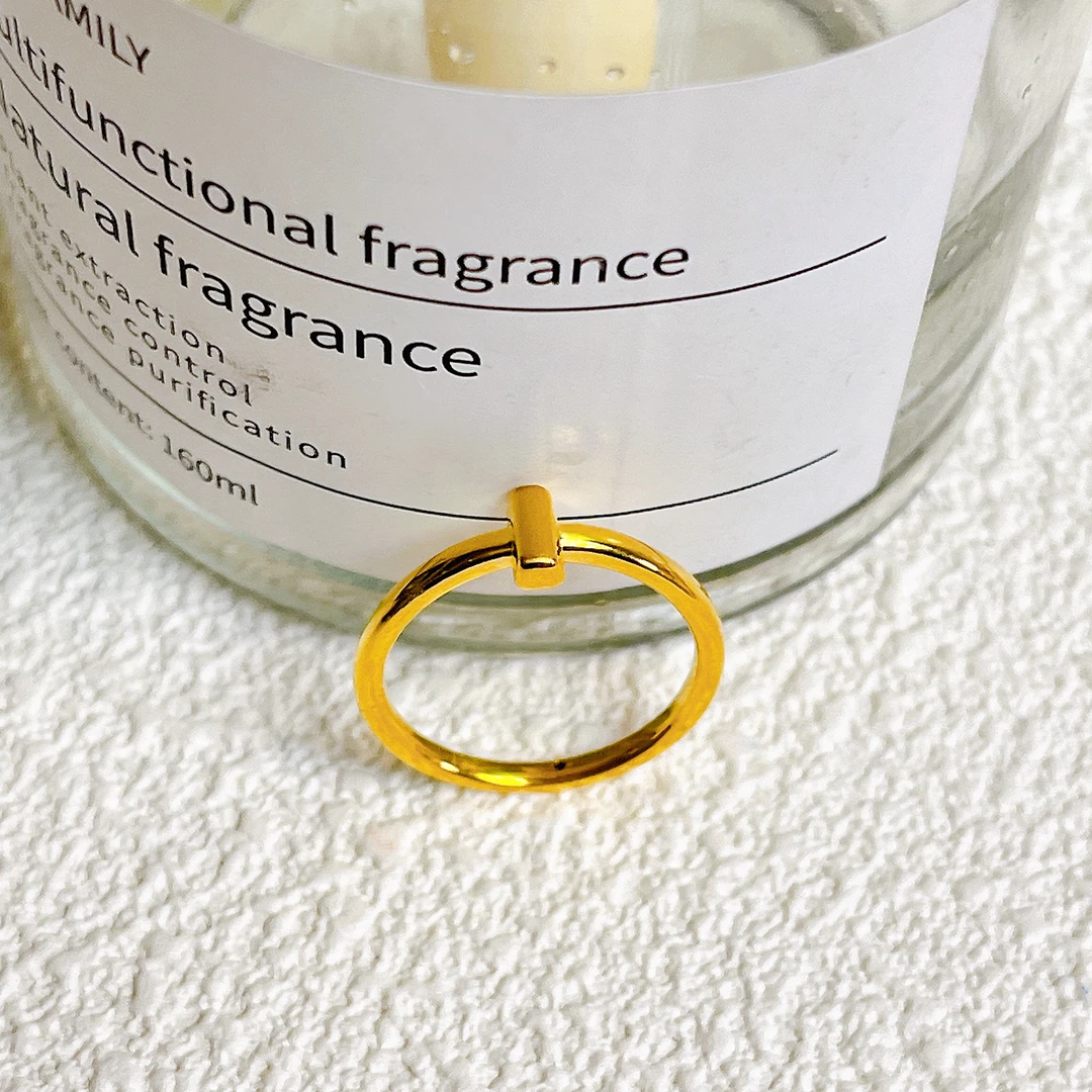 足金999新款T戒气质轻奢