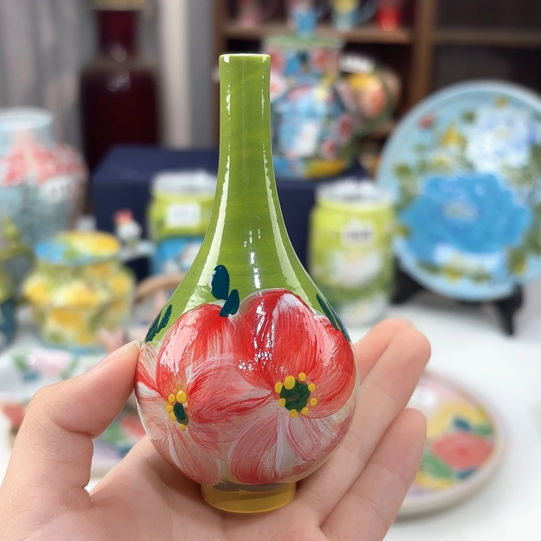 景德镇手绘高温釉下彩陶瓷茶具