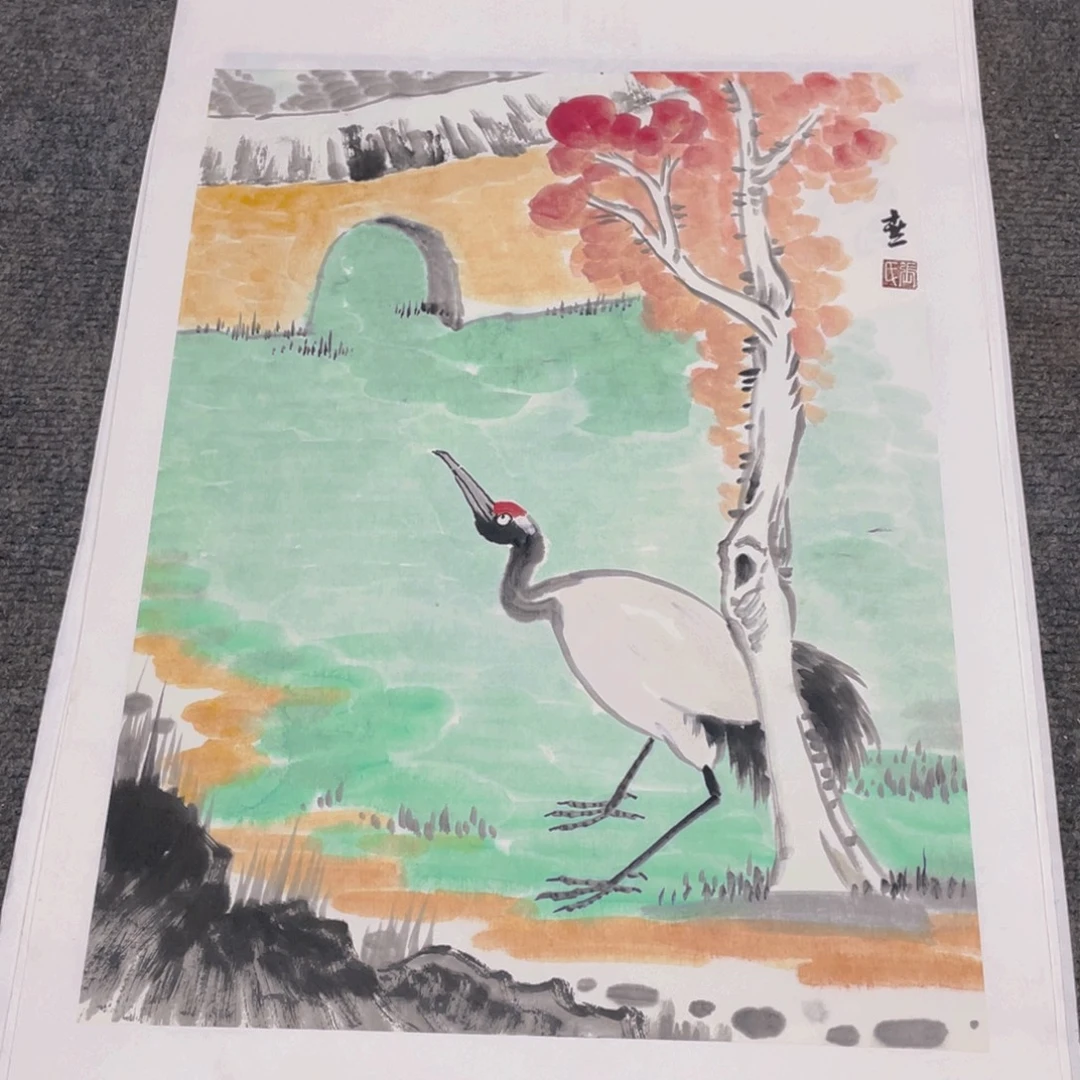 国画1.4平尺纯手绘国画作品