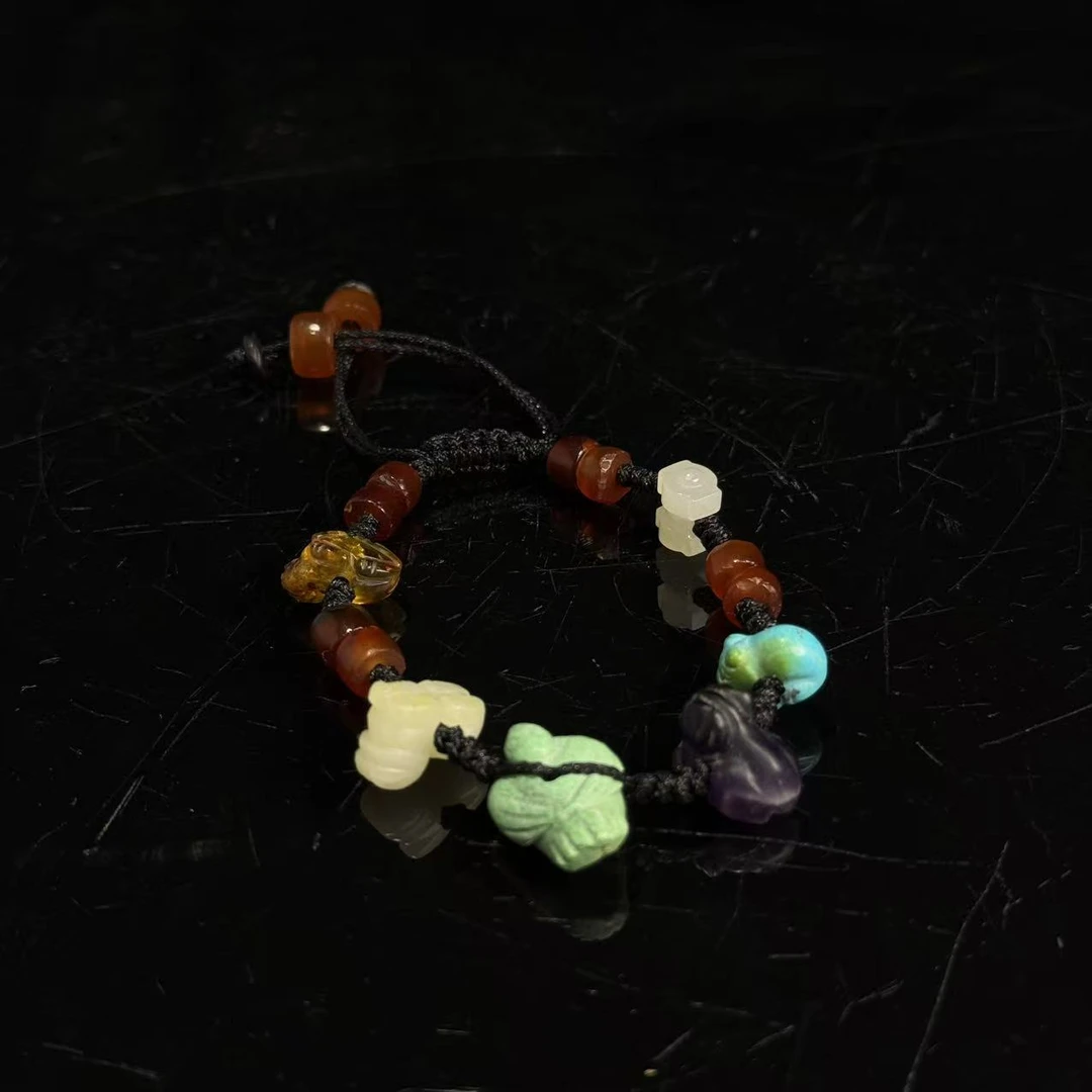 旧藏和田玉多宝链