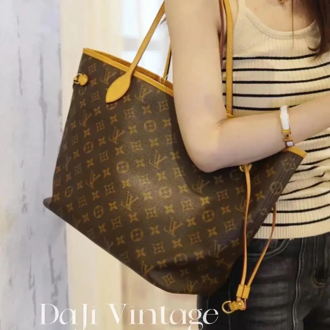 95新 LouisVuitton/路易威登 大吉中古/lv老花中号nf单肩包
