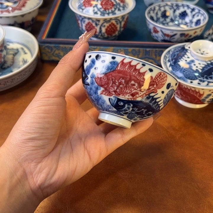 瓷片景德镇陶瓷手工手绘