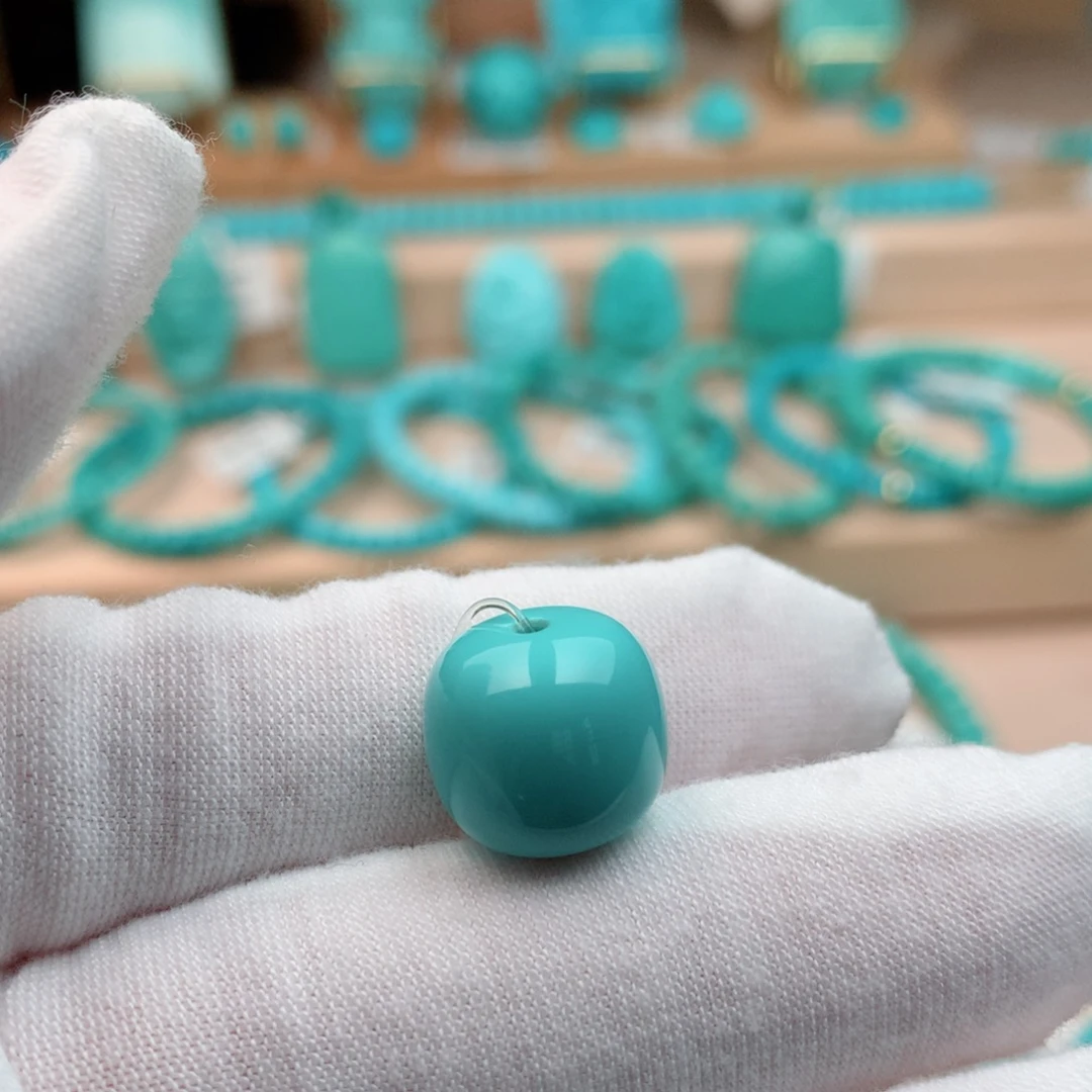 绿松石未镶嵌珠宝奇石13mm