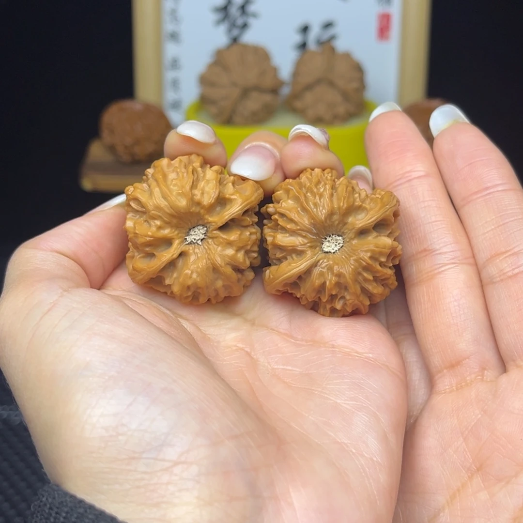 吊坠文玩核桃凹底龙门涧37➕打底