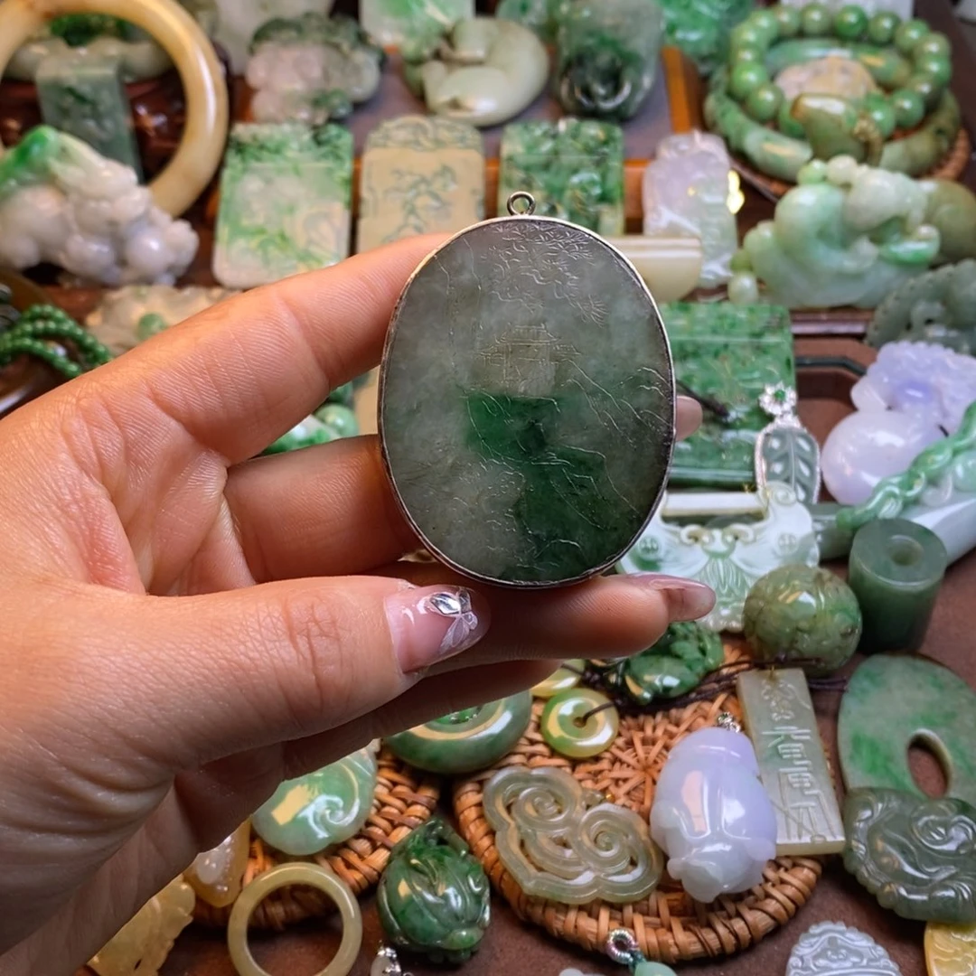 翡翠挂件未镶嵌用****4