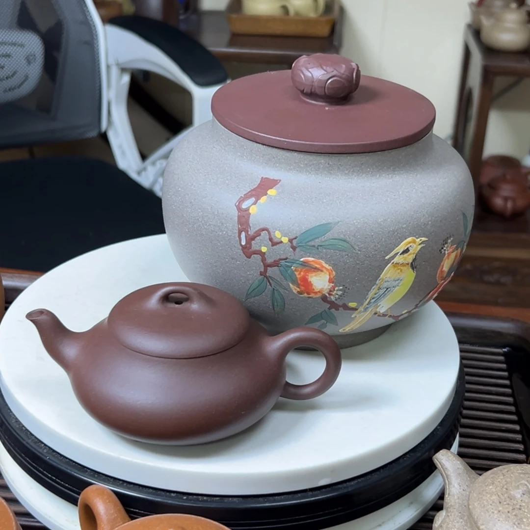 用***2茶壶紫砂老紫泥汉唐160