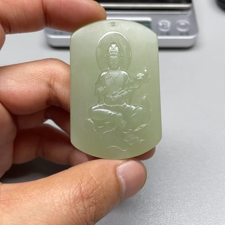 和田玉吊坠(不含链)未镶嵌若*