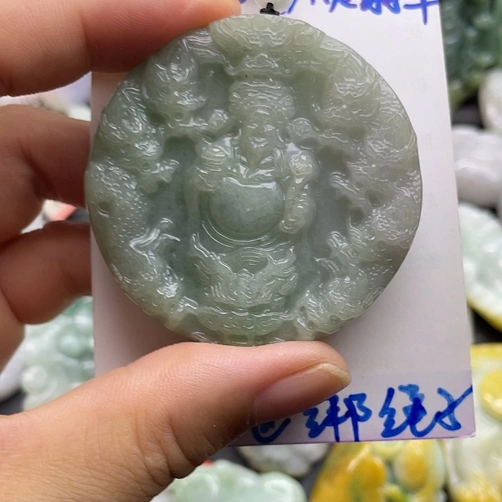 颈饰未镶嵌翡翠天然翡翠