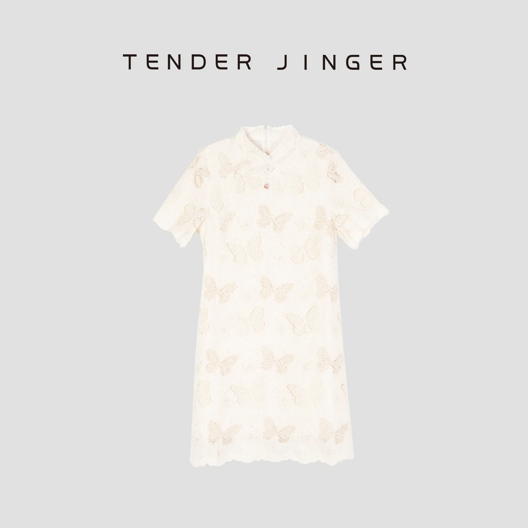 Tender Jinger【黑标】镂空提花连衣裙T52GCC30911