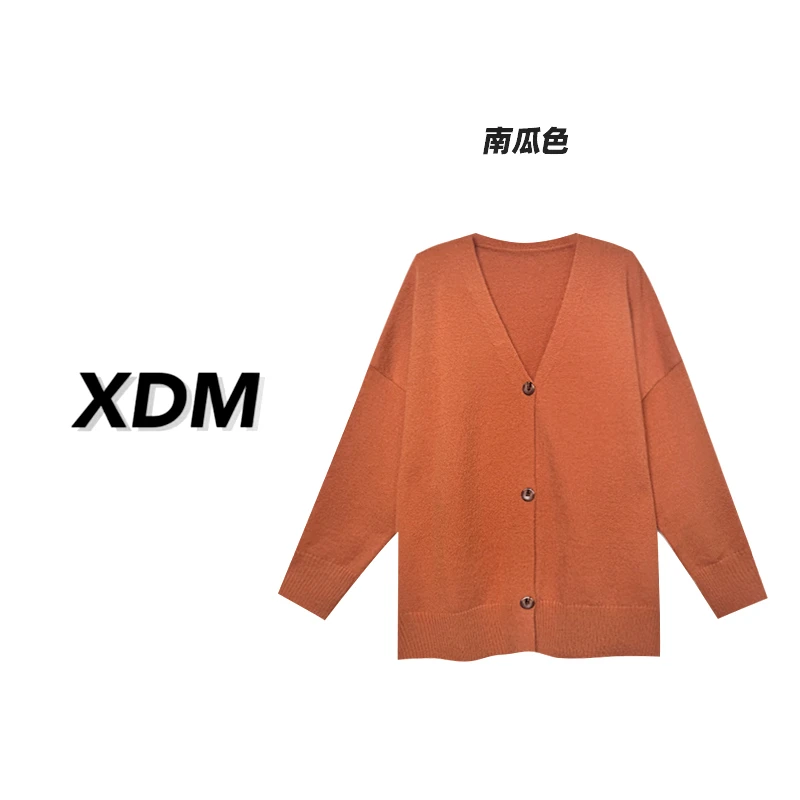 【云朵被窝】大毛衣针织开衫宽松慵懒显瘦保暖大V领针织毛衣3765