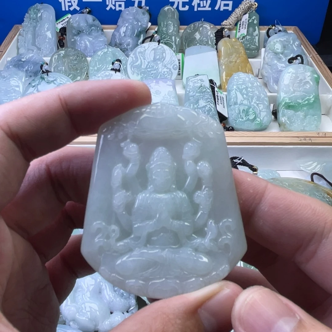 翡翠未镶嵌颈饰554