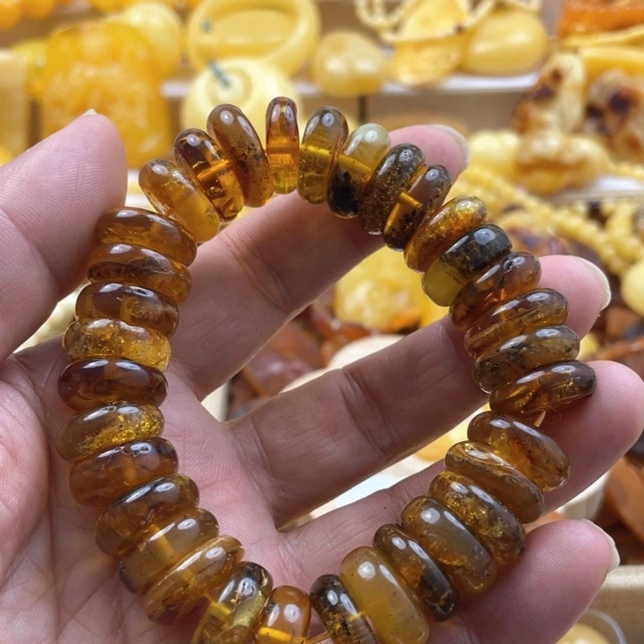 蜜蜡手串未镶嵌手串