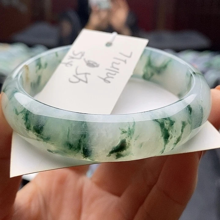 未镶嵌手镯翡翠57+正圈55