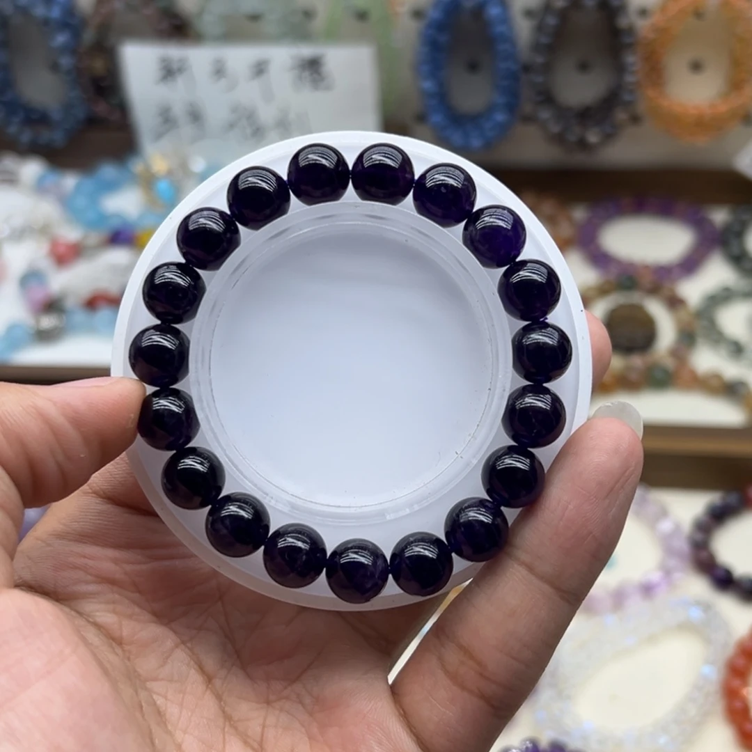 水晶手链未镶嵌10.5咪高冰透乌拉圭