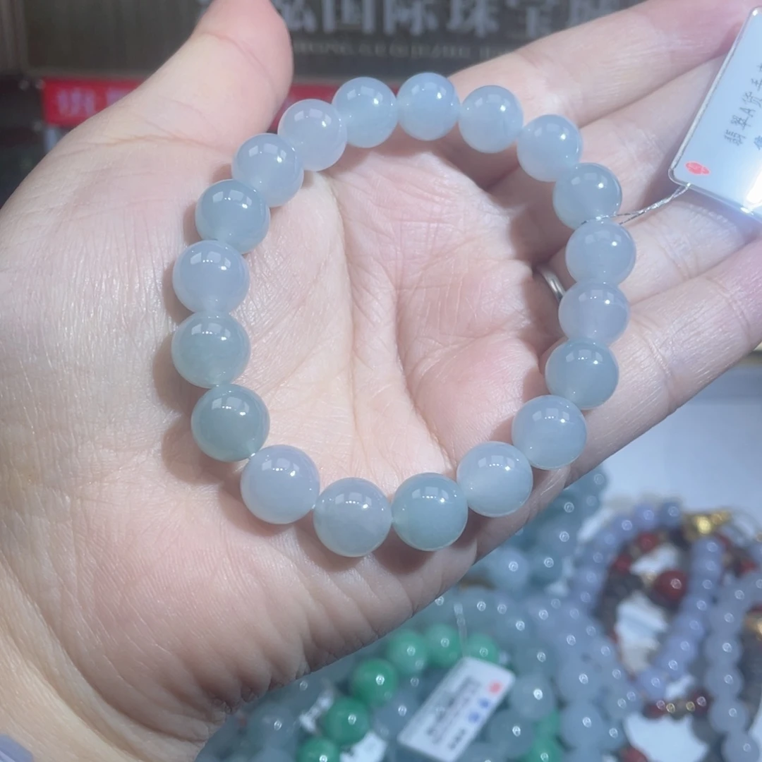 翡翠未镶嵌手链翡翠珠串