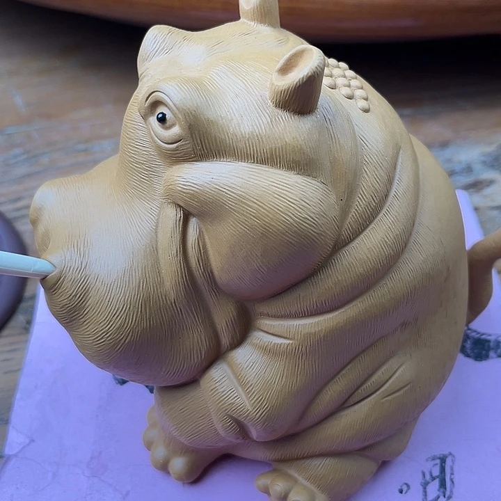 紫砂茶宠紫砂河马