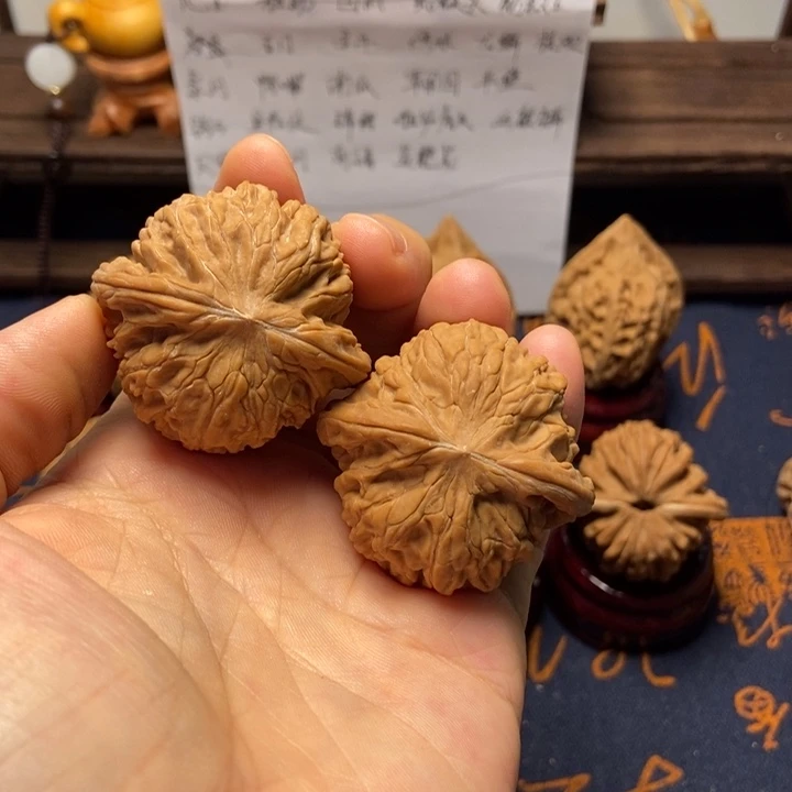 黑***猫把件文玩核桃全品磨盘尺寸42