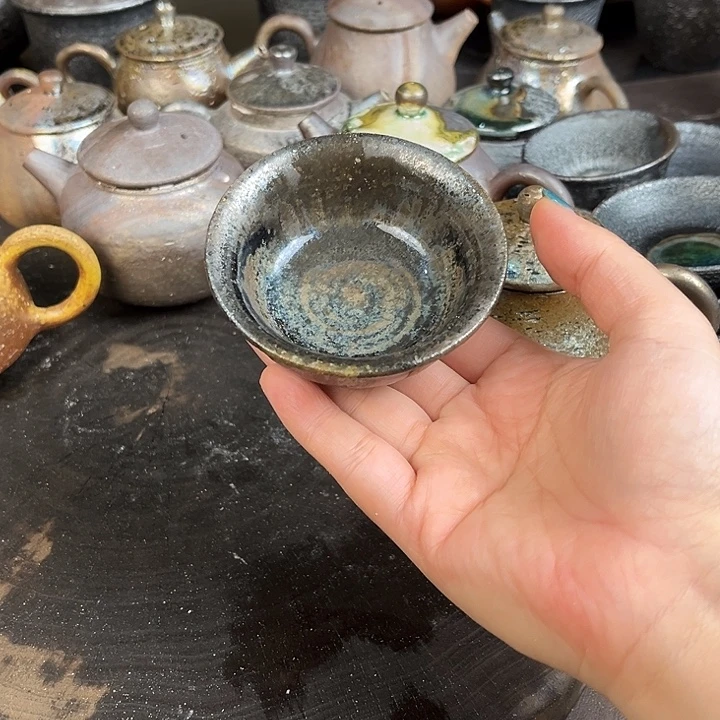 柴烧茶器主人杯子柴烧