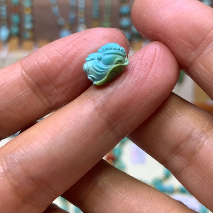 绿松石未镶嵌无相佛