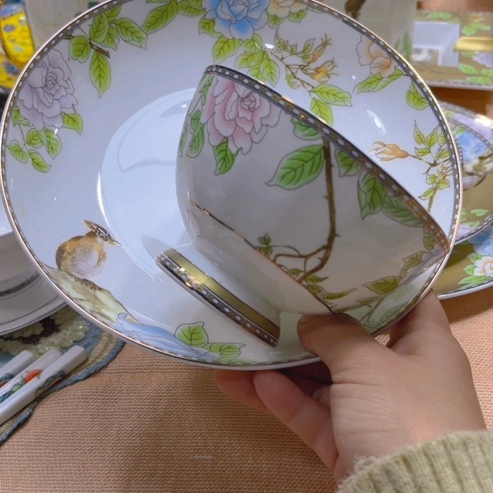 瓷片琴瑟和鸣微瑕六腕六盘