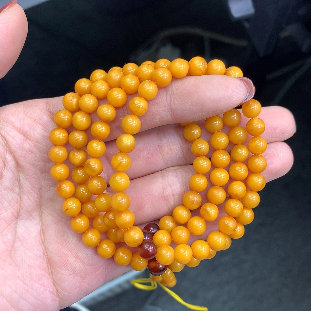 琥珀未镶嵌珠宝奇石6mm➕