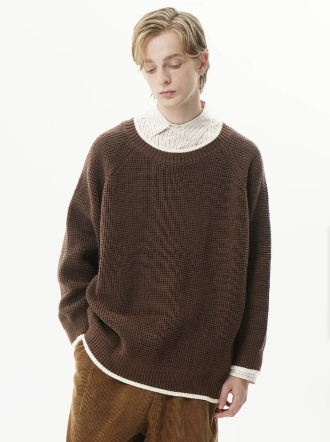 D01(LX)-30438--SON春秋季纯色时尚休闲百搭毛衣