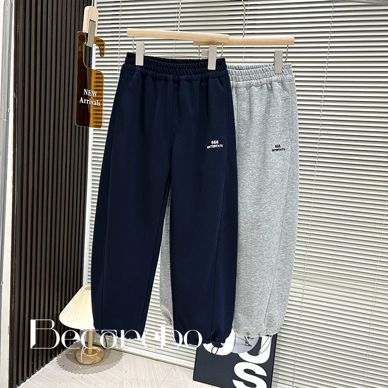 130-180【简约休闲】青少年男童裤子春秋款中大童儿童卫裤休闲男孩