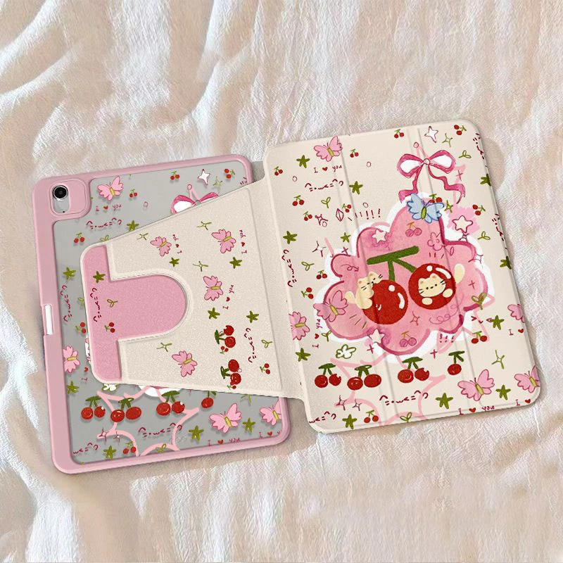 樱桃小猫适用华为MatePad11.5S平板保护套padair带笔槽padpro旋转