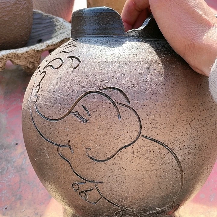 紫砂花盆13.28花盆无孔