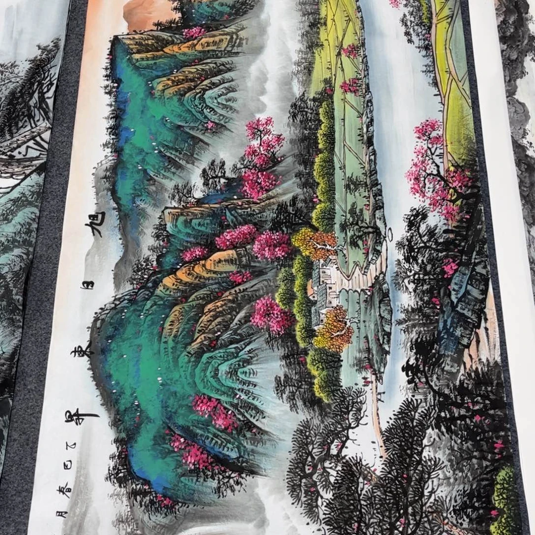 国画国画老师手绘作品