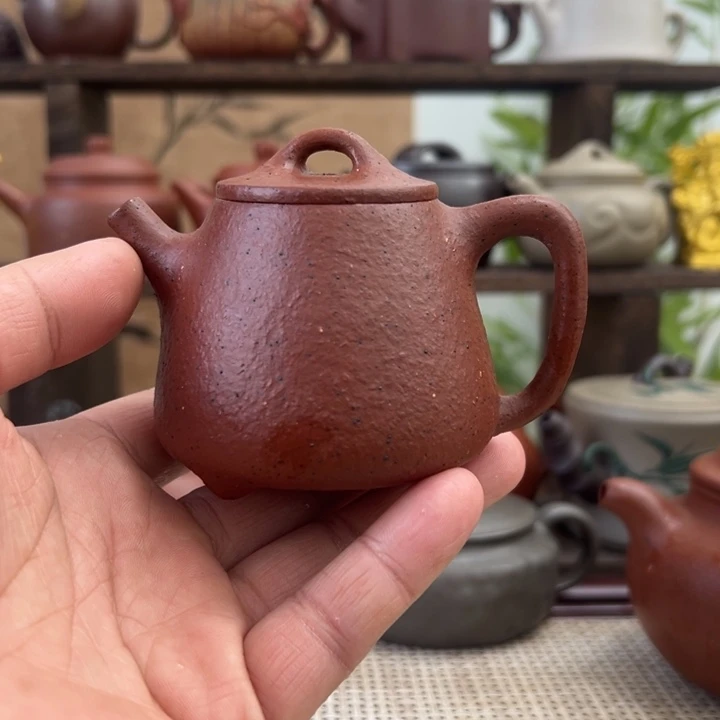 紫砂茶壶宜兴原矿紫砂半手高瓢140CC