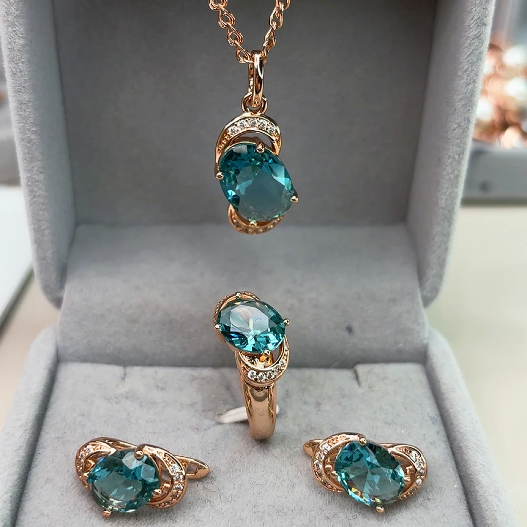 铜合金锆石项链 新款镀金百搭款项链