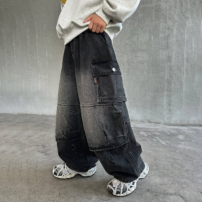 童装男童秋装裤子2025儿童中大童潮酷痞帅休闲裤春秋男孩牛仔裤