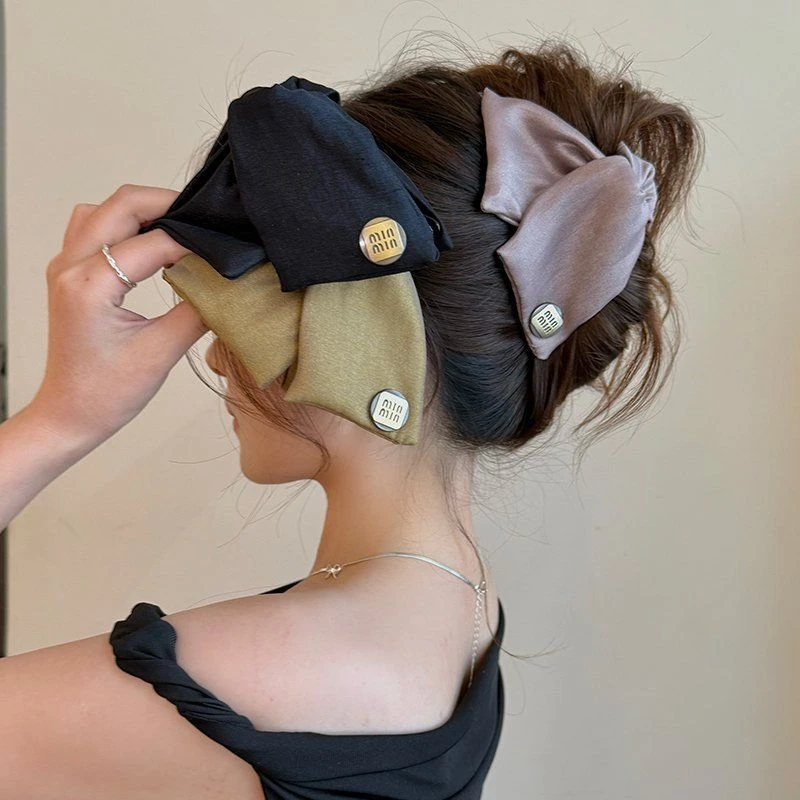 复古气质三角抓夹女2025新款发量多发夹后脑勺高级感鲨鱼夹子头饰