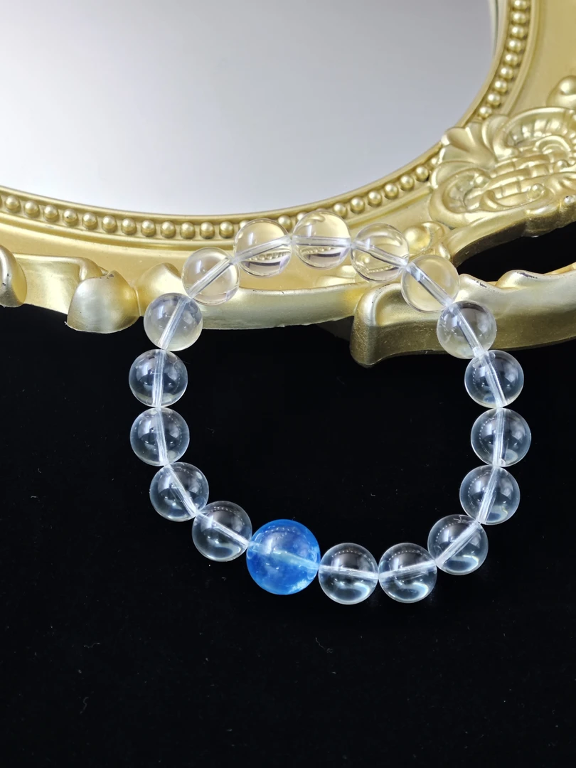 【赵露丝同款】天然白水晶手串超仙小众设计款男女白搭款