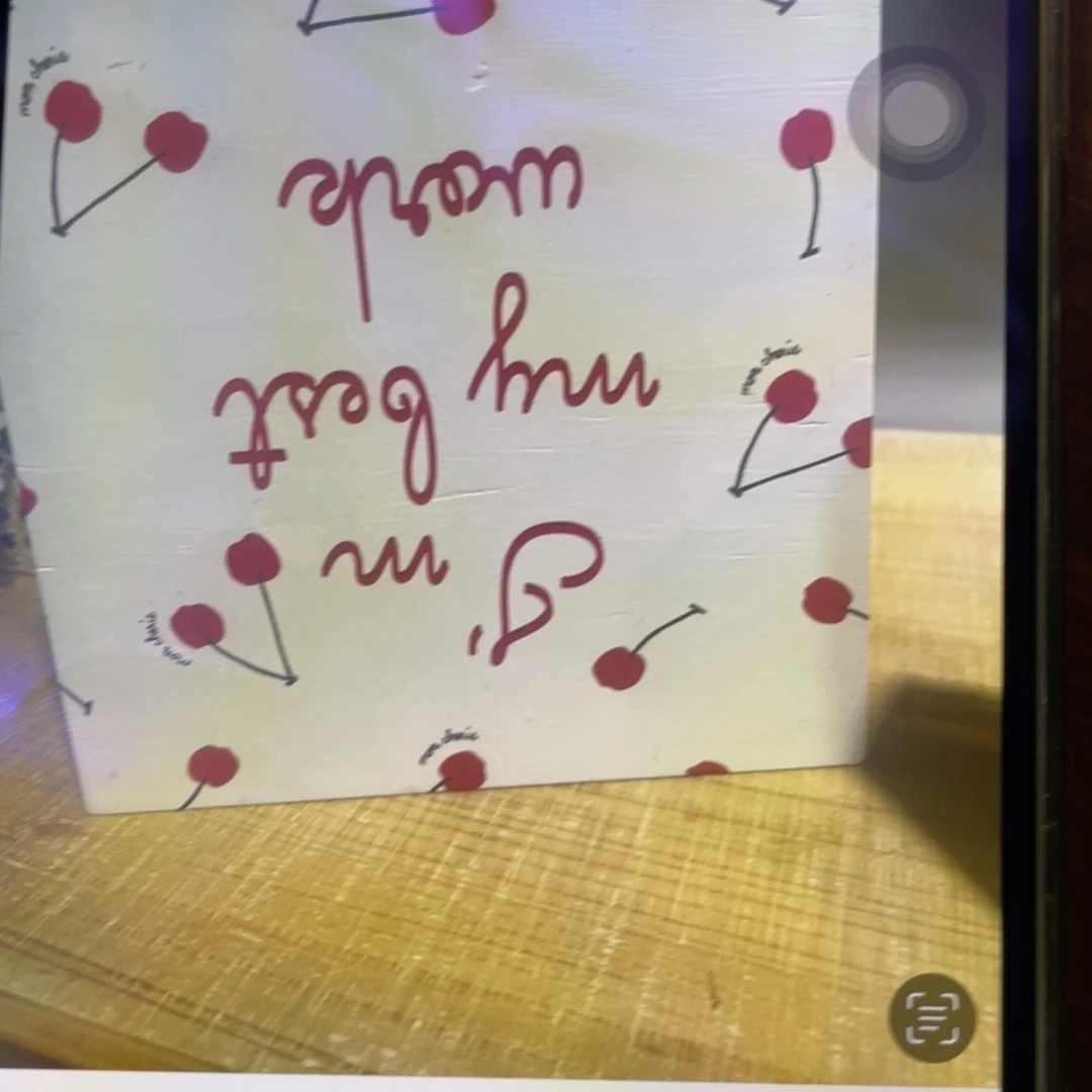 j***e铁木框画字母樱桃102307