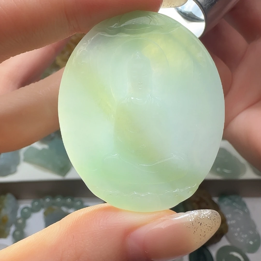 翡翠未镶嵌颈饰天然缅甸翡翠