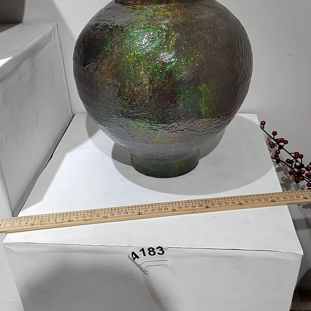 陶瓷瓷片景德镇陶瓷手工花瓶月亮罐