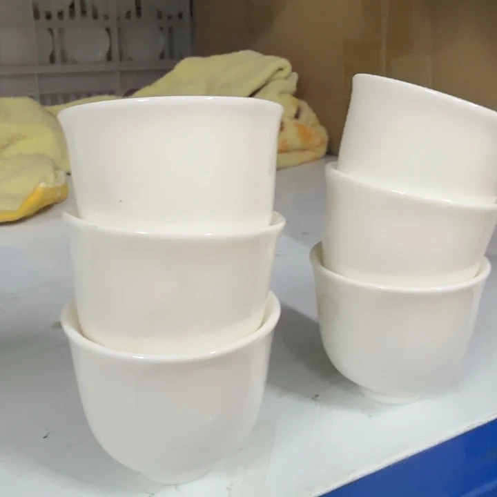 高端羊脂玉茶杯六个一组