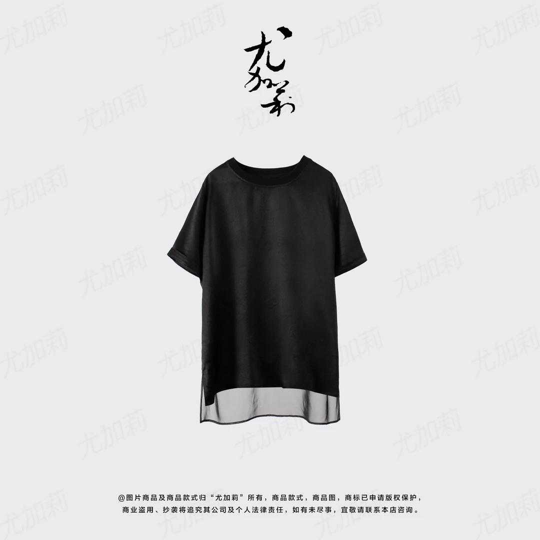 加莉精选【又美又野】层次感灵动醋酸上衣-分码