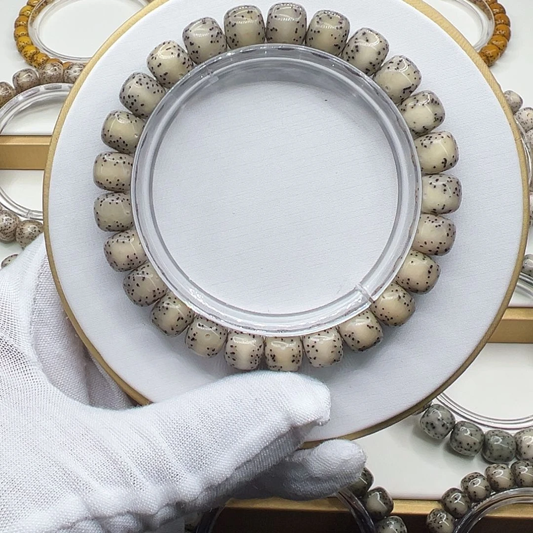 手串星月菩提骨瓷白9.5✖️8.5通体留白月朗星稀