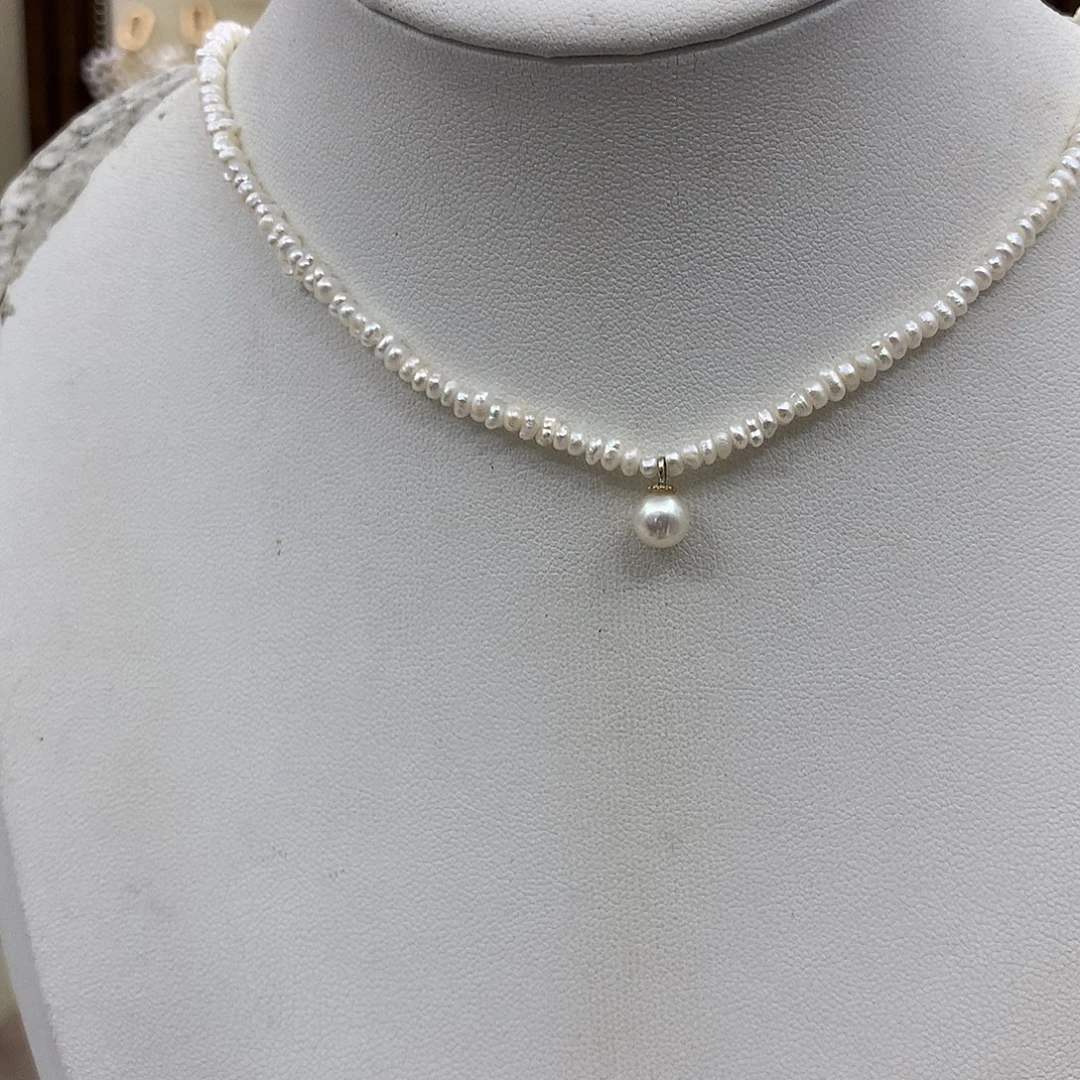 耳饰淡水珍珠银S925镶嵌