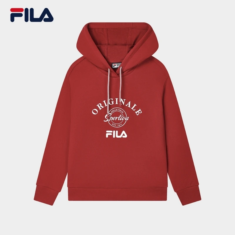 Fila/斐乐2024年秋冬新款女士户外运动休闲连帽卫衣F11W449210F